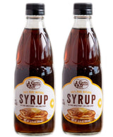 Cracker Barrel Pancake Syrup 12 Fl. Oz Pack Of 2! 100% Pure Natural Syrup! Made From 55% Maple Syrup and 45% Cane Syrup! Great Taste And Delicious