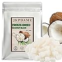 1.1 Ib Freeze-Dried Coconut Chunks, Unsweetened Dehydrated Coconut Flakes, 500g, Plant-Based Snack for Breakfast, Desserts, Smoothies