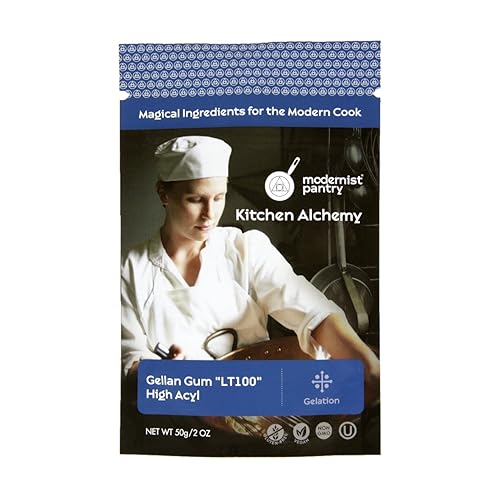 Pure Gellan Gum LT100 - High Acyl ? Non-GMO Vegan OU Kosher Certified - 50g/2oz