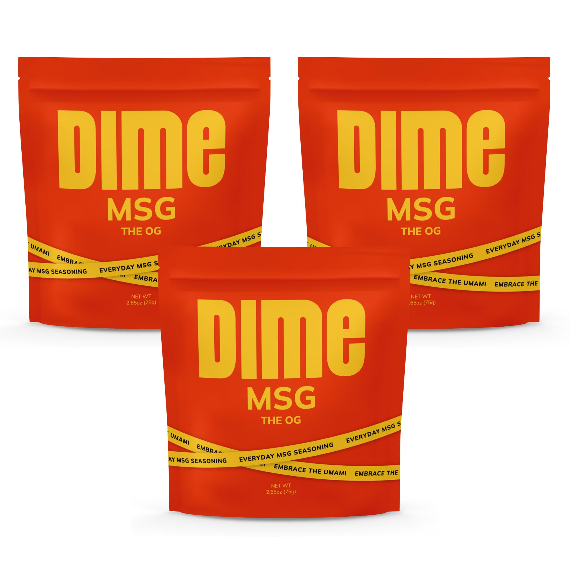 DIME MSG Garlic Pepper Umami Seasoning, Savory Umami - 7.95oz, 3 Pack