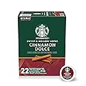 Starbucks K-Cup Coffee Pods, Flavored Hot or Iced Coffee, Cinnamon Dolce, 22 Keurig Pods