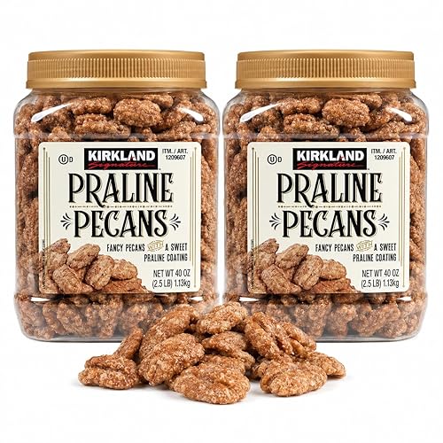 Kirkland Signature Praline Pecans 2.5lb (Family Bundle) Pack of 2