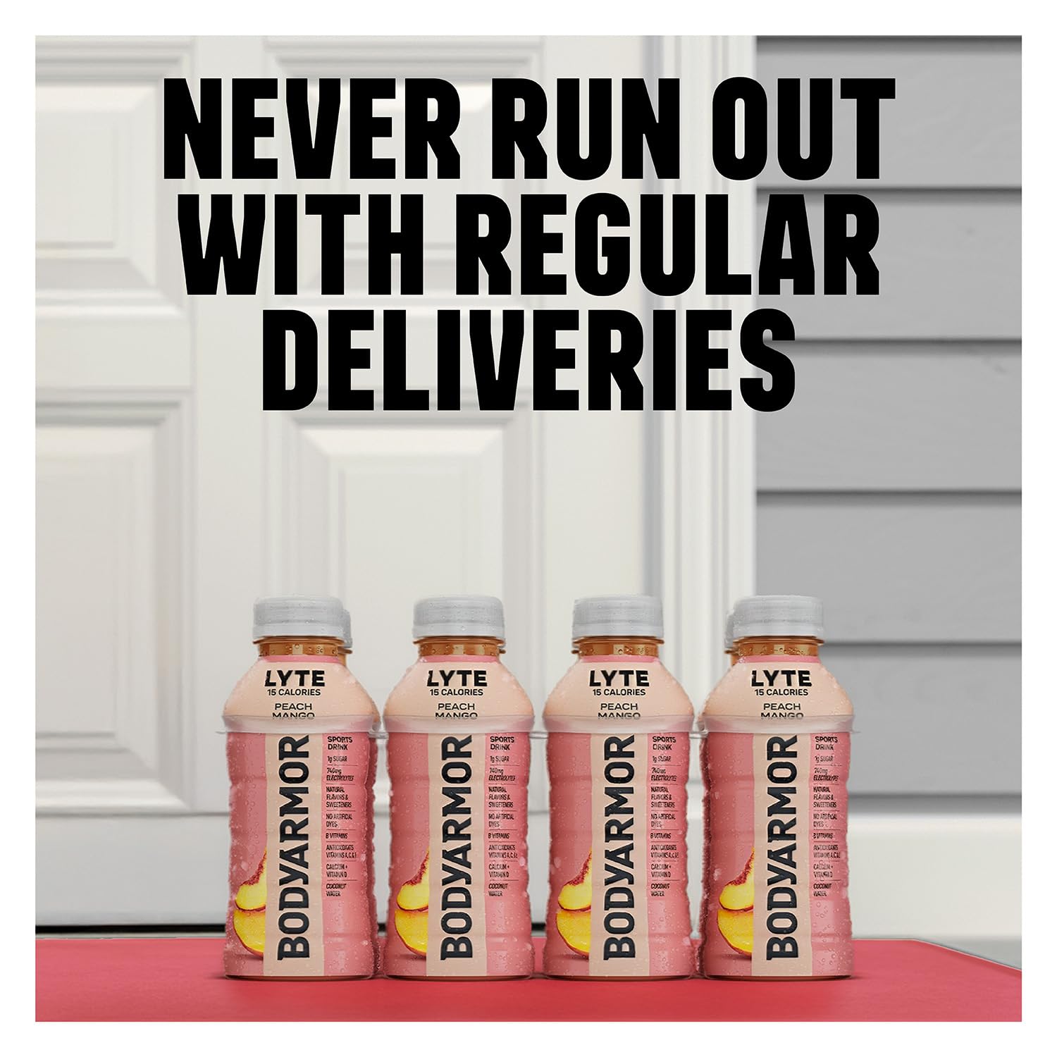 BODYARMOR Lyte Sports Drink Low-Calorie Sports Beverage, Strawberry Banana, Coconut Water Hydration, Natural Flavors with Vitamins, Potassium-Packed