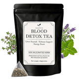 Jamaican Healing Garden Blood Detox Tea, Wildcrafted Herbs with Guaco, Burdock Root, Oregano, Cinnamon, Moringa, Hand Picked and Sun-Dried in the Blue