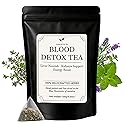 Jamaican Healing Garden Blood Detox Tea, Wildcrafted Herbs with Guaco, Burdock Root, Oregano, Cinnamon, Moringa, Hand Picked and Sun-Dried in the Blue