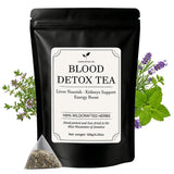 Jamaican Healing Garden Blood Detox Tea, Wildcrafted Herbs with Guaco, Burdock Root, Oregano, Cinnamon, Moringa, Hand Picked and Sun-Dried in the Blue