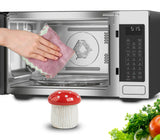 dgudgu Mushroom Microwave Cleaner Steam Ceramic Oven Cleaner Microwave Steam Cleaner Red Kitchen Microwave Cleaning