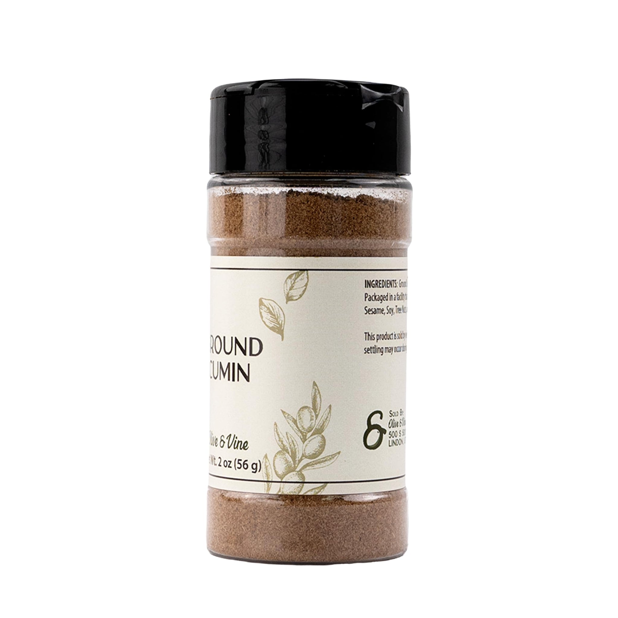 Olive & Vine Ground Cumin, Warm & Earthy Flavor, For Curries & Stews (2 Ounce)