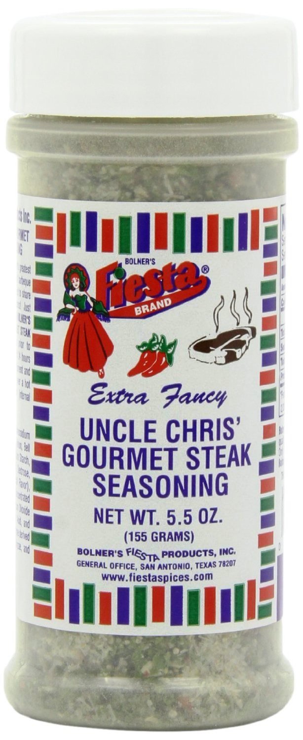 Bolner's Fiesta Extra Fancy Uncle Chris Steak Seasoning, 5.5 Ounces