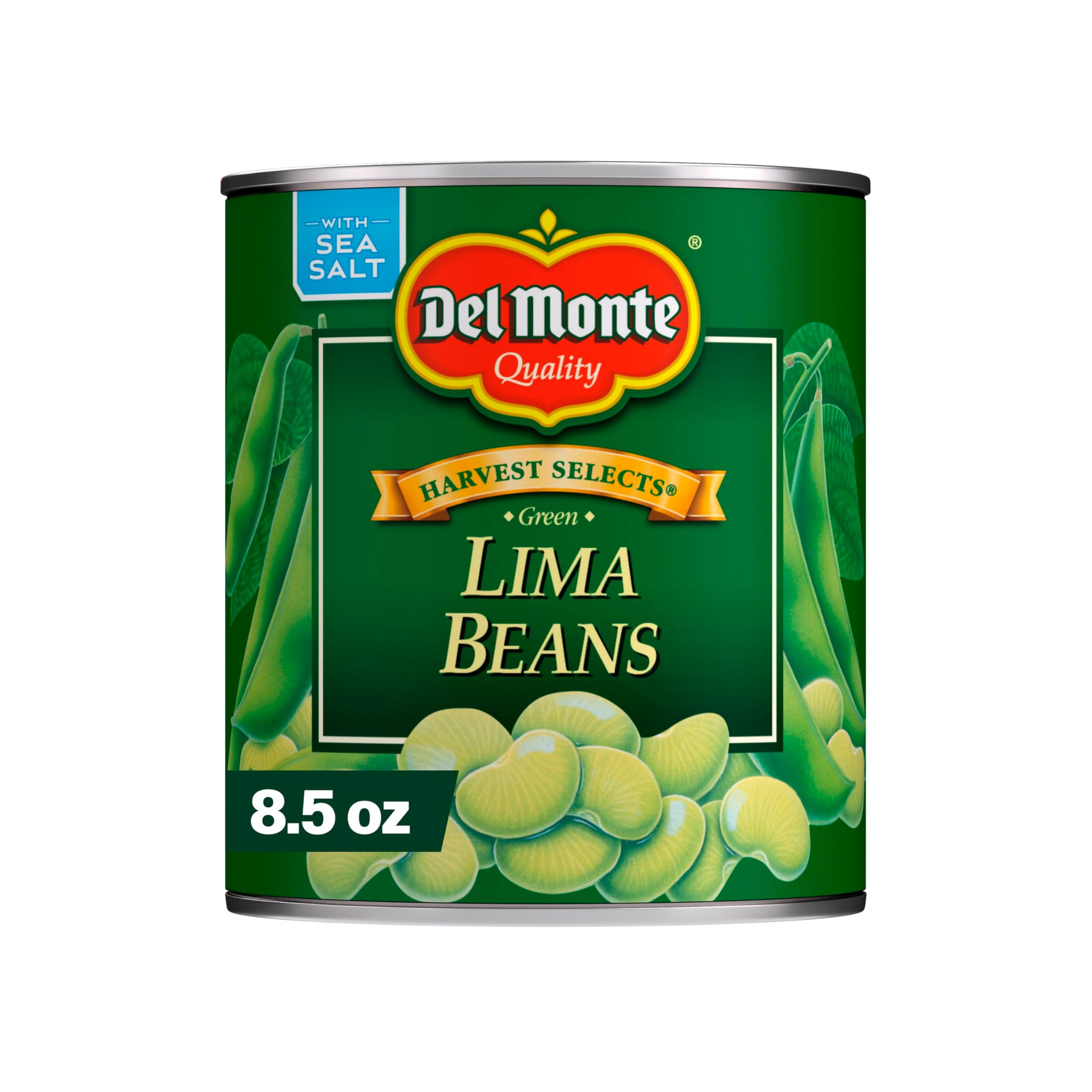 Del Monte Harvest Selects Green Lima Beans, 8.5 oz. Can, Canned Vegetables