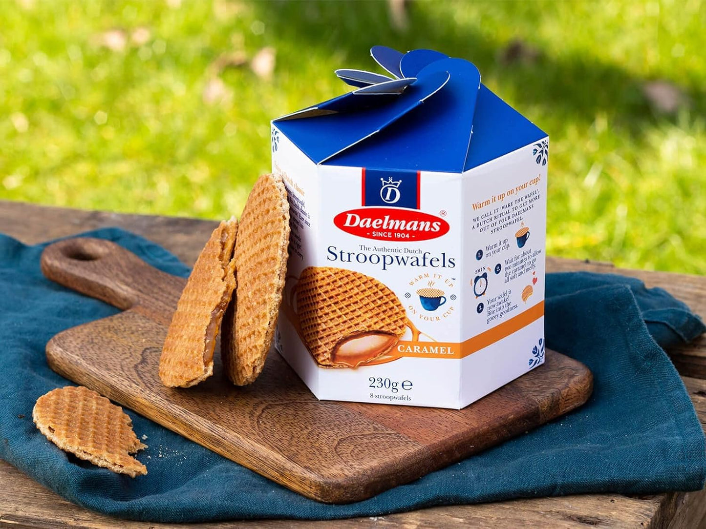 DAELMANS Caramel Stroopwafels - Authentic Soft Toasted Dutch Waffles, Cinnamon, Bourbon Vanilla, Certified Kosher Dairy - 8.11 Ounce (Pack of 1)