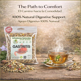 Gastritis-BYE Herbal Tea - 100% Natural Herbal Infusion - Compuesto de Hierbas Naturales - 4 oz - Herbal Mixture for Digestive Comfort - Té para
