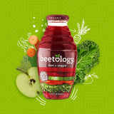Beetology Organic Beet and Veggie Juice 8.45oz (6 Pack) | 100% Cold Pressed | Heart Healthy | Nutrient Packed Vegetable Juice | Vibrant Flavor