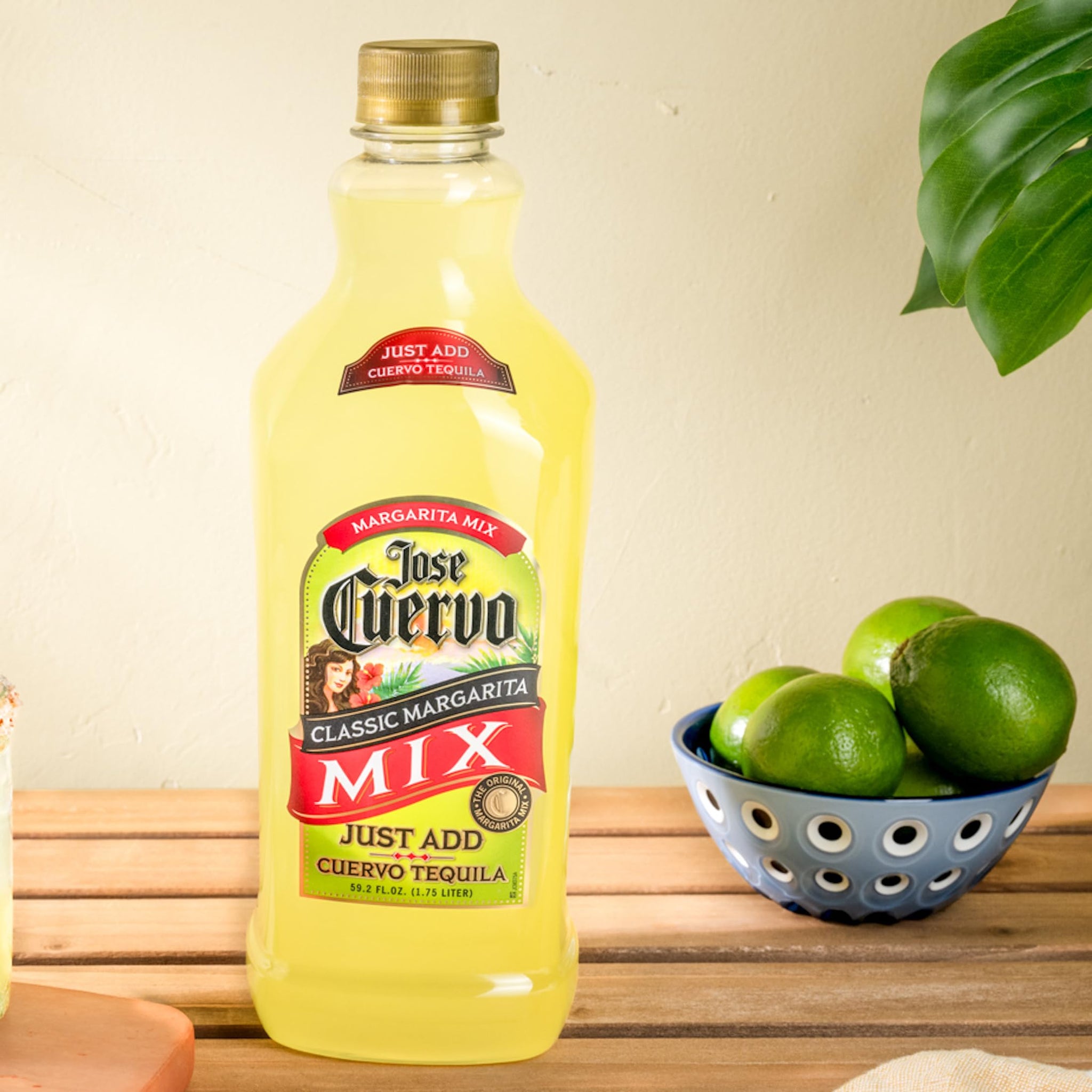 Jose Cuervo Classic Lime Margarita Mix, 33.8 fl oz (Pack of 12)