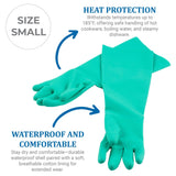 San Jamar 19NU-S Nitrile Elbow-Length Dishwashing Glove, Small (1 Pair)