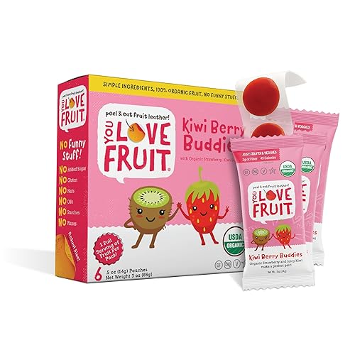 YOU LOVE FRUIT - All Natural Fruit Snacks, Healthy Snack Pack, Real Fruit! Gluten Free, Non GMO, Vegan, Fiber packed, Low Fat, Kosher, 0.5 oz Pouches