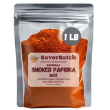 SavorSatch Smoked Paprika - Naturally Smoked Sweet Paprika, Certified Kosher, 16 Ounce (1 Pound) Resealable Pouch | Bulk Spice for Cooking, Seasoning
