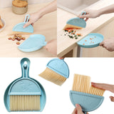 Broom and Dustpan Tweezers Tongs Cleaning Brushes Groove Gap Clean Tool Set 4 Pcs Kitchen Cleaning Brushes mini Kit Multipurpose Small Set for Home
