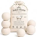 Wool Dryer Balls XL 6-Pack - 100% New Zealand Wool Laundry Balls - Natural Fabric Softener Alternative to Dryer Sheets - Reduces Static, Wrinkles