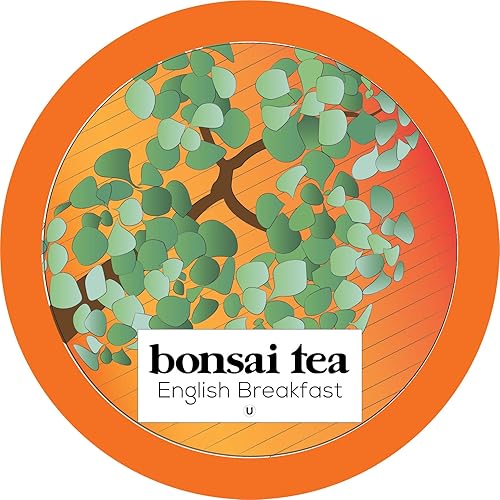 Bonsai Tea Co. English Breakfast, Compatible with K Cup Brewers Including 2.0, 40 Count
