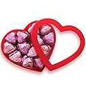 Mothers Day Cookies 'n' Creme Chocolate Hearts in Heart Box, Pack of 30, Mothers Day Chocolate Gift Box, Perfect Chocolate Gift for Mom, Wife, or
