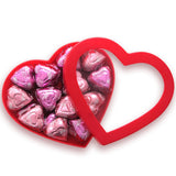 Mothers Day Cookies 'n' Creme Chocolate Hearts in Heart Box, Pack of 30, Mothers Day Chocolate Gift Box, Perfect Chocolate Gift for Mom, Wife, or