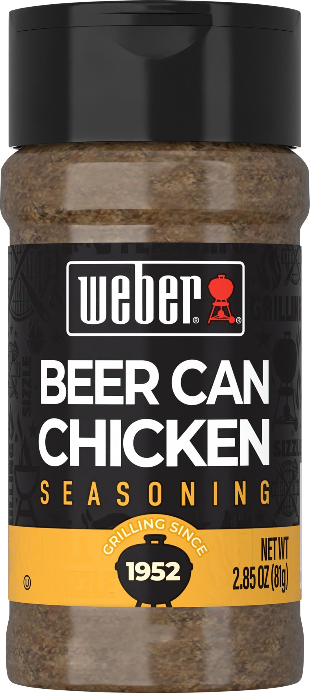 Weber Beer Can Chicken Seasoning, 2.85 Ounce Shaker