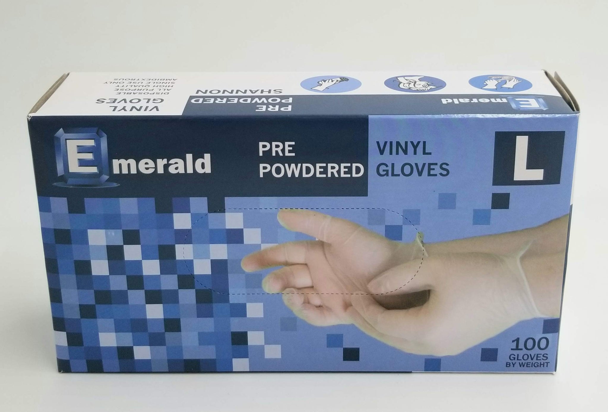 Disposable Large Vinyl Gloves Lightly Powdered [VGLX3] (300)