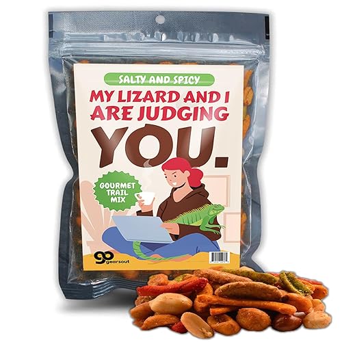 Savory My Lizard & I Trail Mix -Fun Snack for Animal Lovers - Nut Mix for Healthy Crunchy Snacking - Unique Gift -Quality Ingredients