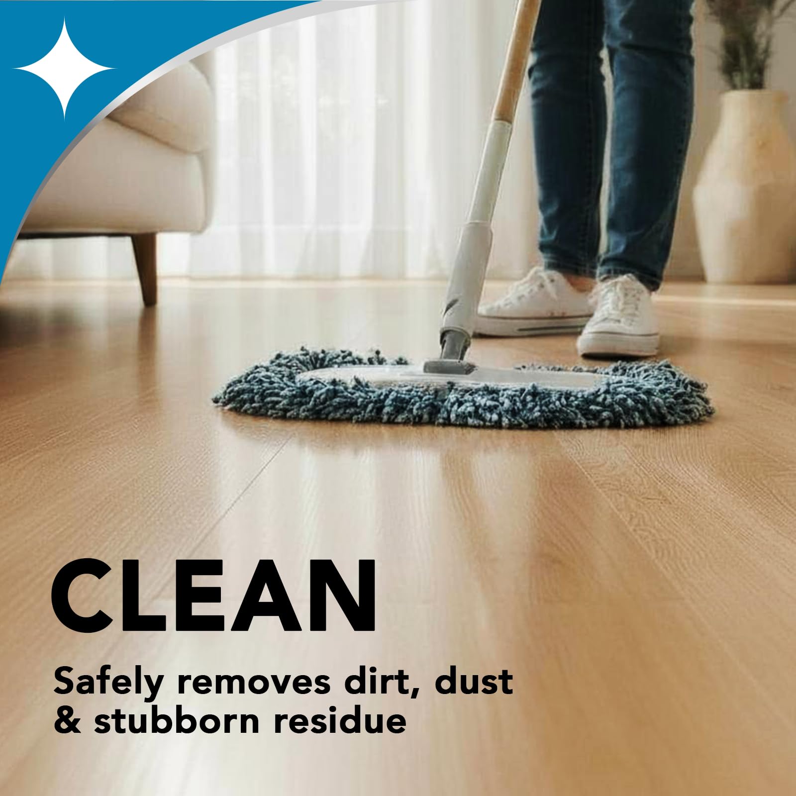 Weiman Hardwood Floor Cleaner Gallon and Refillable Squeeze Bottle - Finished Wood Surfaces
