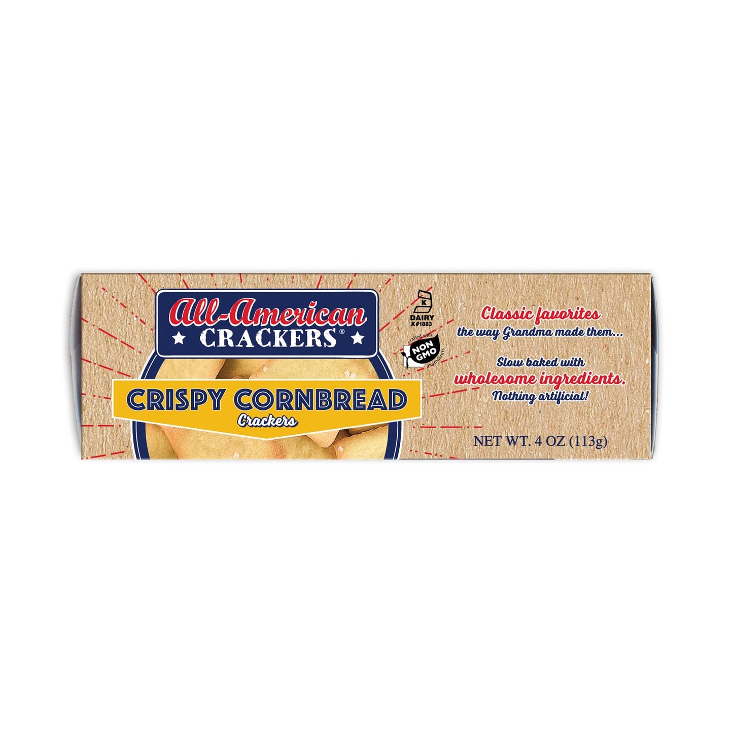 Partners, Partners All Amer Crackers Cornbread, 4 Ounce