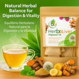 Cardo mariano, curcuma, diente de leon, boldo & cuachalalate TE (Milk thistle, turmeric, dandelion, boldo & cuachalalate) 24 Tea Bags, 100% natural