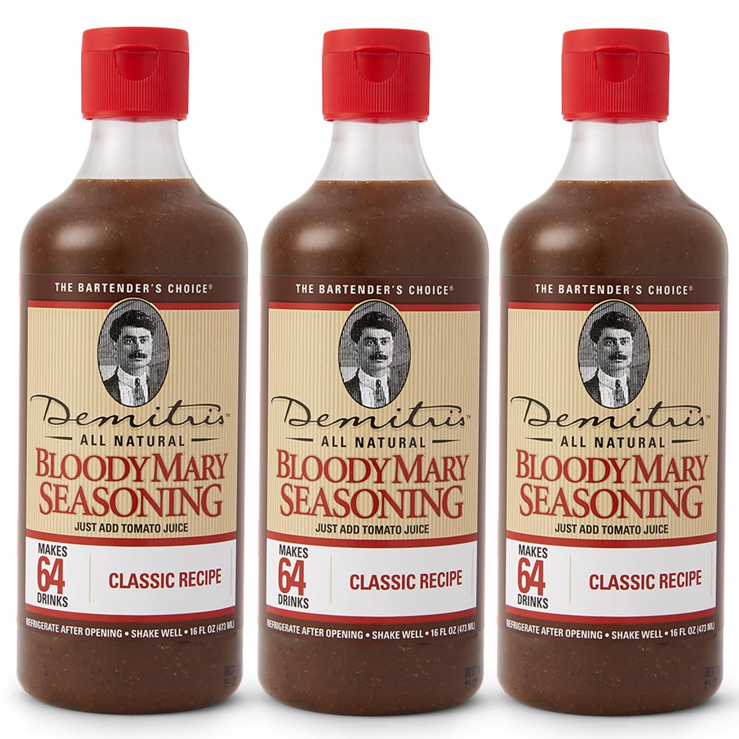 Demitri's Bloody Mary Seasoning Classic Recipe - Bloody Mary Mix - Concentrated Drink Mixer - Bold Rich Flavor - Perfect for Home Brunch Parties