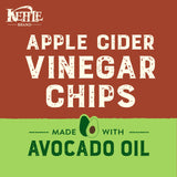 Kettle Brand Made with Avocado Oil Apple Cider Vinegar Chips, 6 Oz Bag