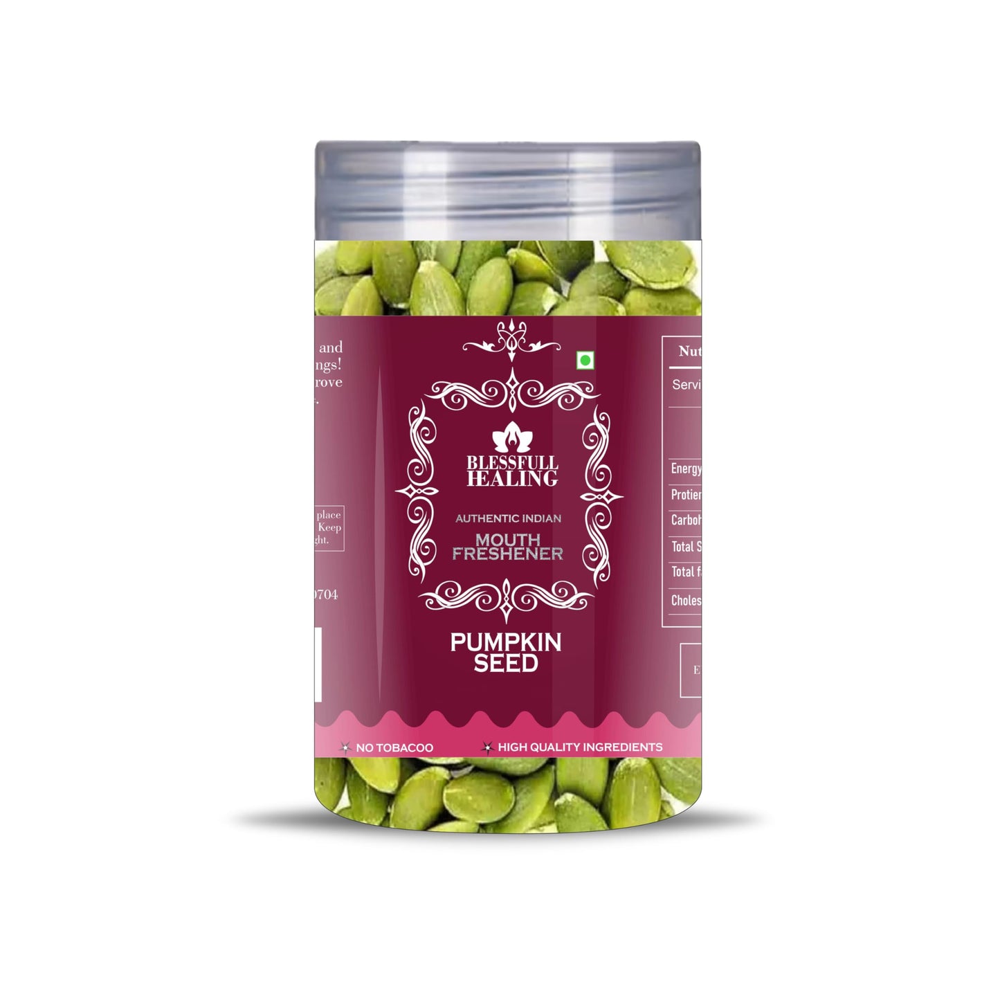Blessfull Healing Pumpkin Seed 5 Oz(Ounce) Airtight Container With Spoon