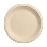 Responsible Products 100% Compostable 6 Inch Paper Plates Brown (50 Pack), Disposable Plates Heavy Duty, Paper Dinner Plates, Dessert Plates, Made