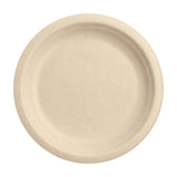 Responsible Products 100% Compostable 6 Inch Paper Plates Brown (50 Pack), Disposable Plates Heavy Duty, Paper Dinner Plates, Dessert Plates, Made