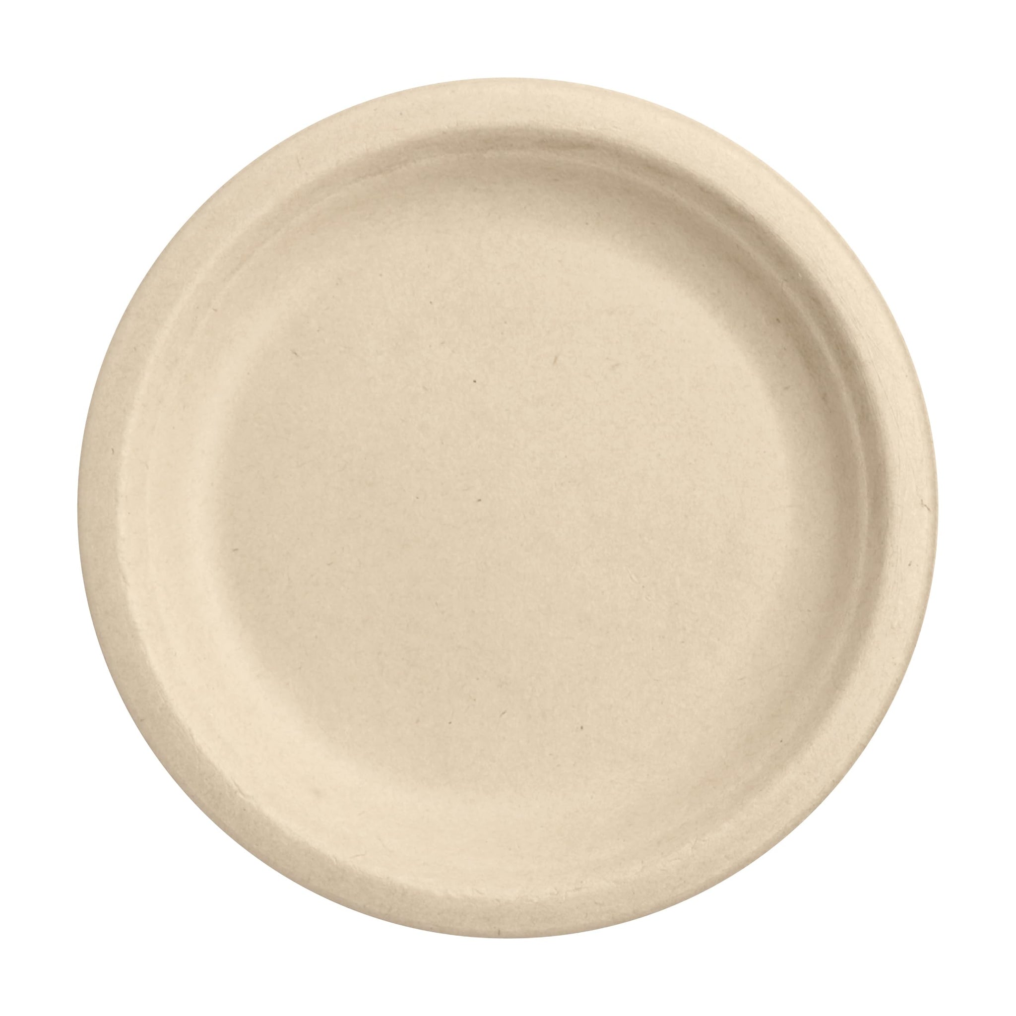 Responsible Products 100% Compostable 6 Inch Paper Plates Brown (50 Pack), Disposable Plates Heavy Duty, Paper Dinner Plates, Dessert Plates, Made