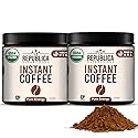 La Republica organic Instant Coffee 2 Pack (35 Servings), Medium Roast, Toasted Caramel Notes, fair Trade Arabica, USA Made (70 Servings)