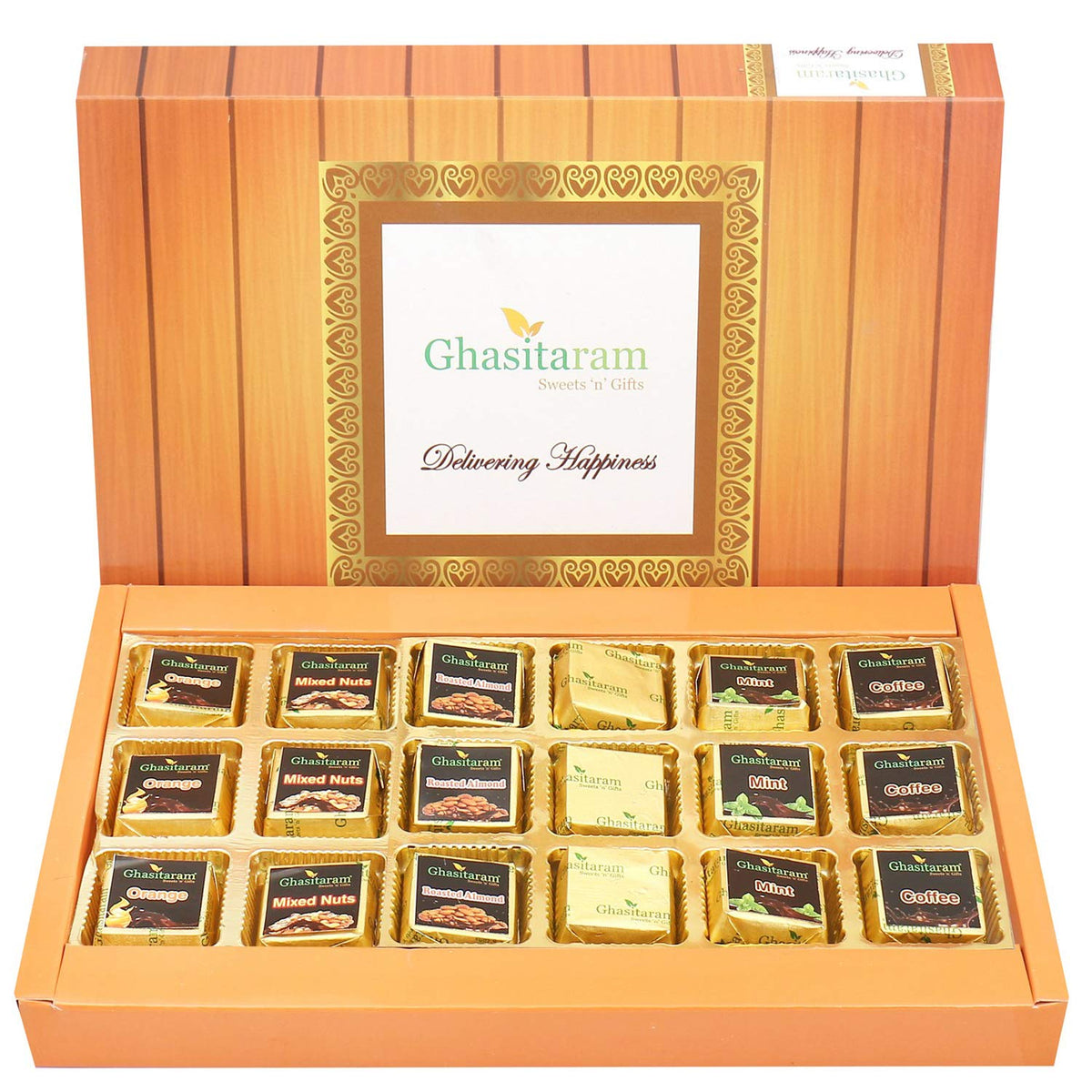 Ghasitaram Gifts Sugarfree 6 Flavours Choclate Box