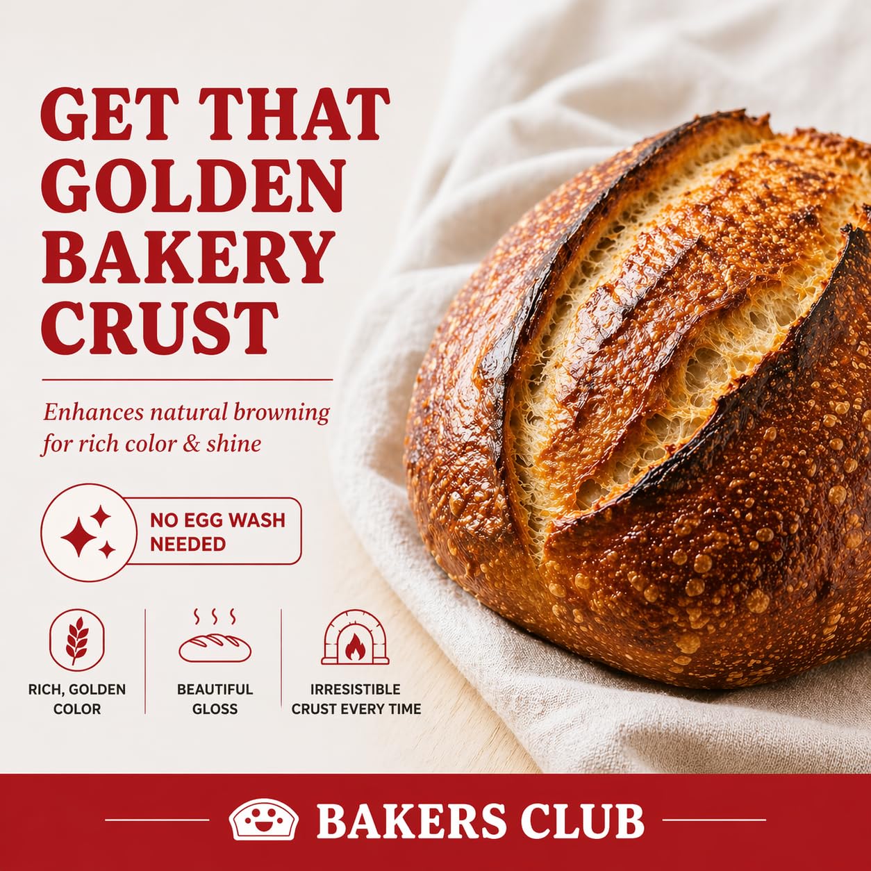 Bakers Club Barley Malt Syrup 16oz - Authentic Malty Flavor for Bagels, Pretzels, Bread & Baked Goods - Enhances Crust, Color & Sweetness - Non-GMO, Traditional Malted Barley Syrup - Made in USA