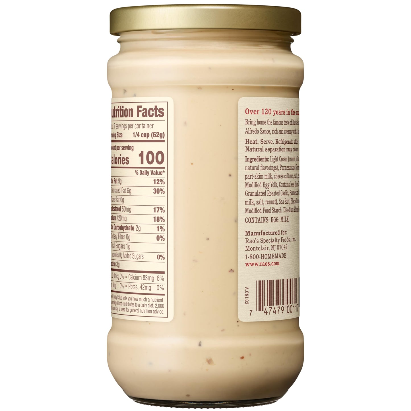Rao's Homemade Garlic Alfredo Sauce, 15 oz