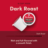 Tim Hortons Dark Roast 100% Arabica Ground Coffee KCUPs, 48ct
