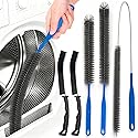 Yicyio Dryer Vent Cleaner Kit, Long Flexible Coil Dryer Lint Remover Brush with Vent & Lint Brush, Multi-Purpose Appliance AC Refrigerator Coil