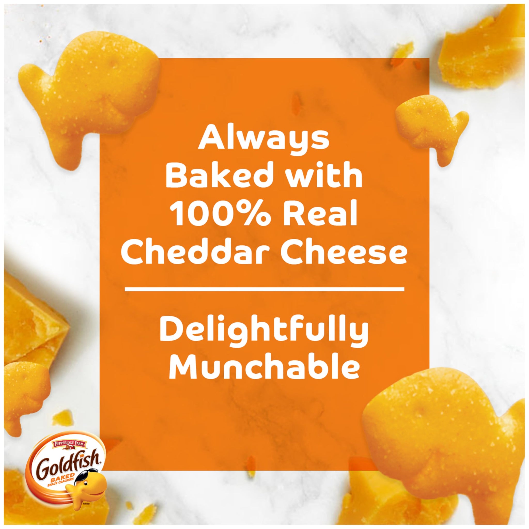 Goldfish Cheddar Crackers, 1.5 oz. Snack Packs, 30 Count