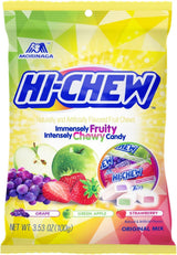 Assorted Chewy Fruit Candy Variety Pack - Two 3.5 oz Bags with Tropical and Original Fruit Flavors, Soft & Chewy Candy for Sharing