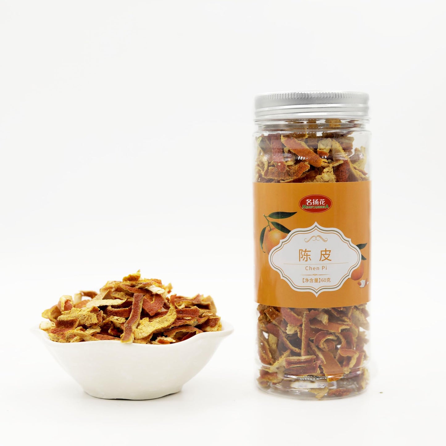 Zercumm China Herbal Tea 75 Selected Canned Lotus Leaf Lemon Slice Rose Honeysuckle Baby Chrysanthemum Wolfberry Tea (60g Tangerine Peel)