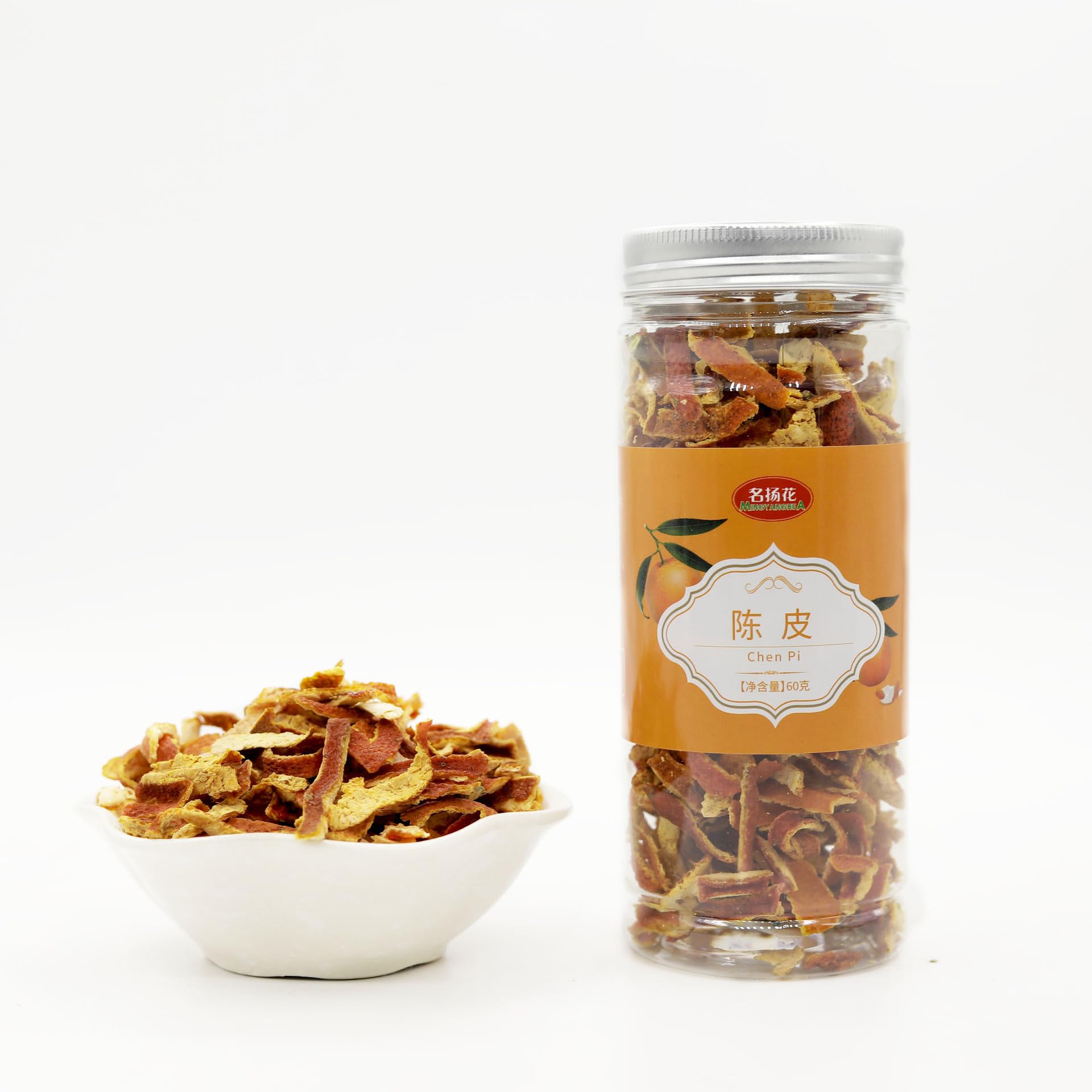Zercumm China Herbal Tea 75 Selected Canned Lotus Leaf Lemon Slice Rose Honeysuckle Baby Chrysanthemum Wolfberry Tea (60g Tangerine Peel)
