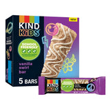 KIND Kids Granola Bars, Vanilla Swirl, Gluten Free, Low Sodium, Peanut and Tree Nut Free Snacks, 5g Protein, 5 Count