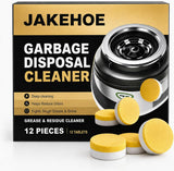 Garbage Disposal Cleaner and Deodorizer Tablets, 12 Pack Foaming Sink Disposal Cleaner, Kitchen Sink Cleaner Tablets for Odor, Grease & Food Residue